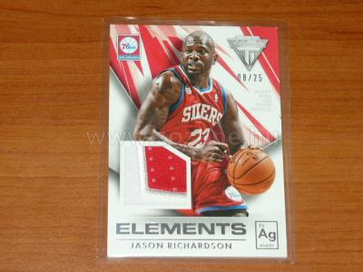 2013-14 Panini Titanium ELEMENTS JERSEYS PRIME #25 JERSEY PATCH 1.